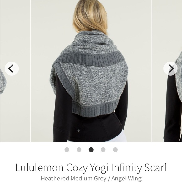 Lululemon cozy yogi wool infinity scarf grey - Picture 6 of 10